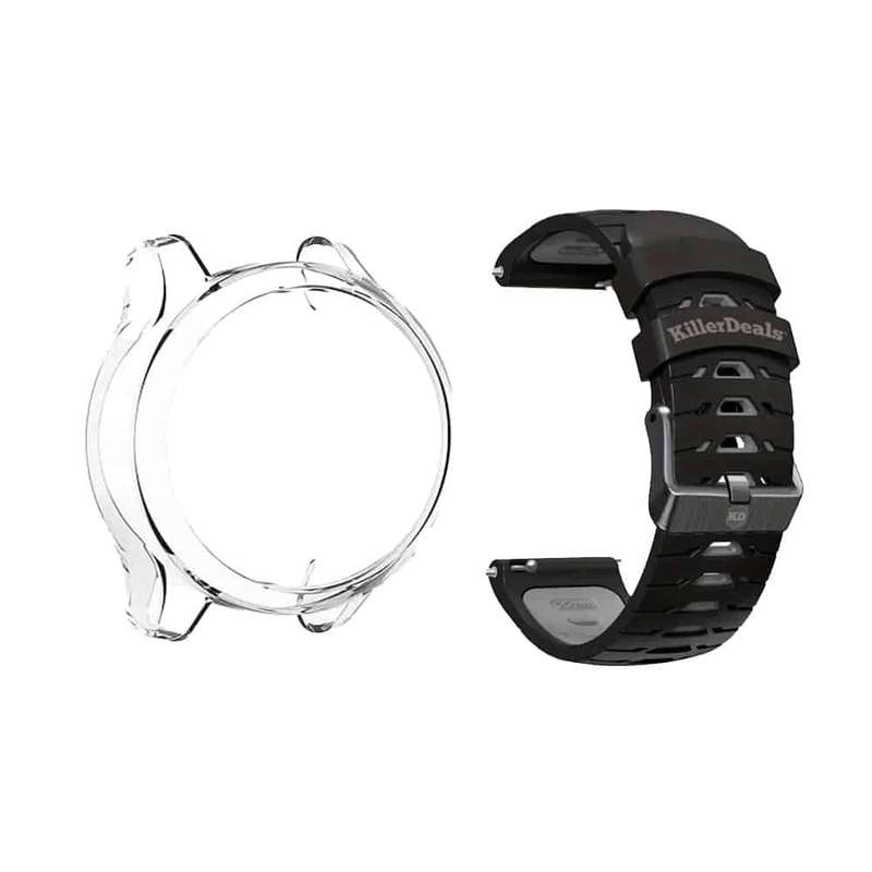 Killer Deals 20mm Silicone Strap & TPU Case Compatible with Garmin Vivomove 3S