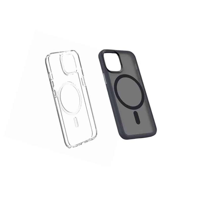 Clear Black MagSafe Magnetic Case Back Cover for iPhone 14 Pro