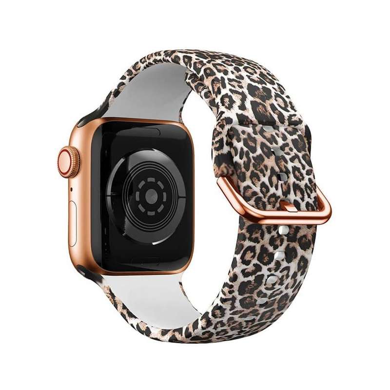 Killer Deals Leopard Animal Print Silicone Strap for 42/44/45/49mm Apple Watch