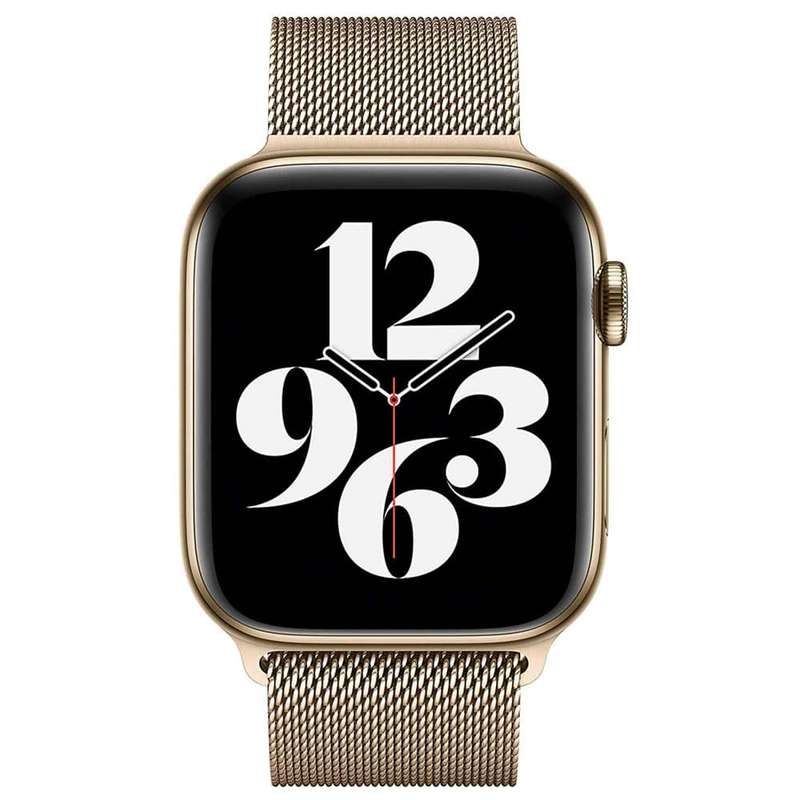 Killer Deals Stainless Steel Milanese Loop Strap for 42/44/45/49mm Apple Watch- Retro Gold