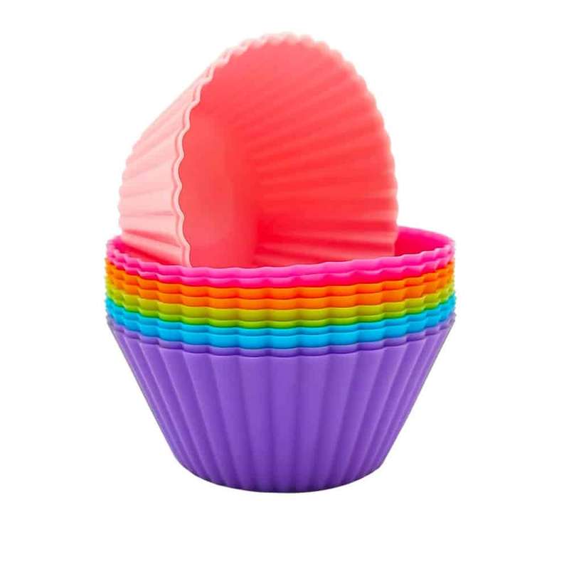 Silicone Round Mini Baking Muffin Moulds 7cm