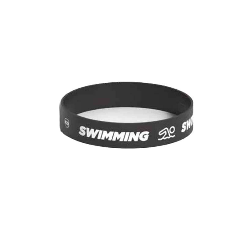 Killer Deals Debossed "Swimming" Silicone Wristband Bracelet- 3 Pack