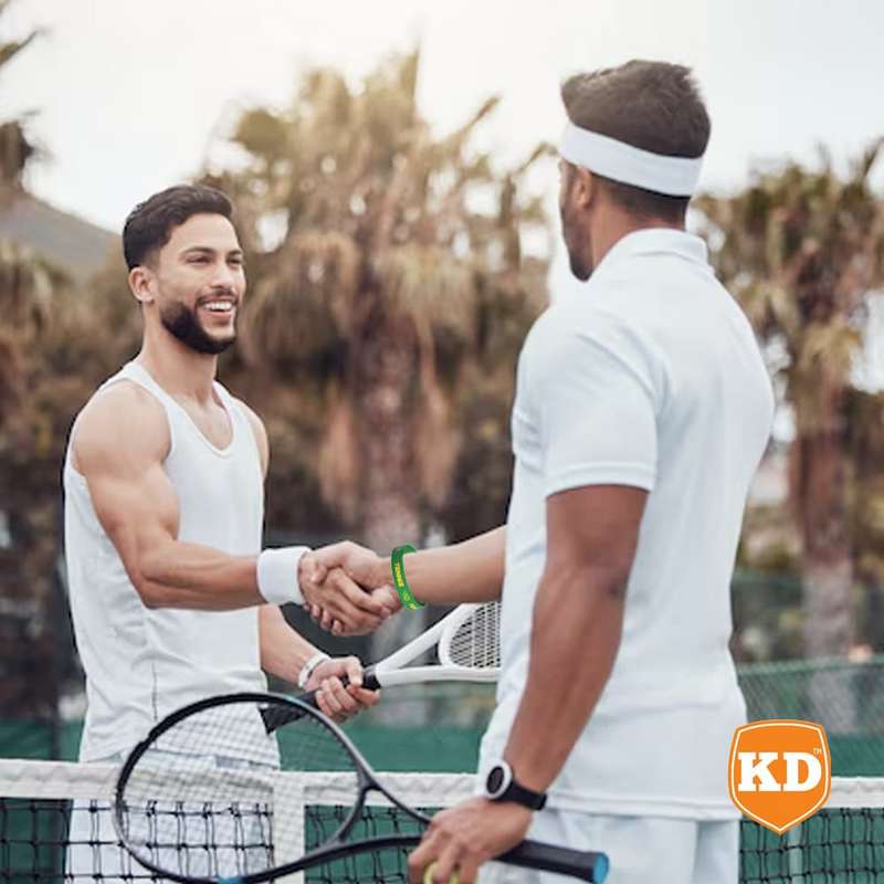 Killer Deals Debossed "Tennis" Silicone Wristband Bracelet- 3 Pack
