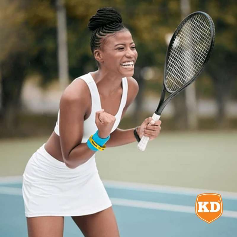 Killer Deals Debossed "Tennis" Silicone Wristband Bracelet- 3 Pack