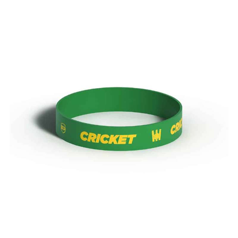 Killer Deals Debossed "Cricket" Silicone Wristband Bracelet- 3 Pack