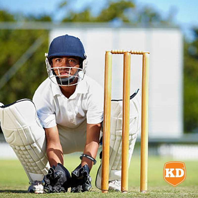 Killer Deals Debossed "Cricket" Silicone Wristband Bracelet- 3 Pack