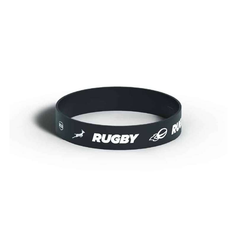 Killer Deals Debossed "Rugby" Silicone Wristband Bracelet- 3 Pack