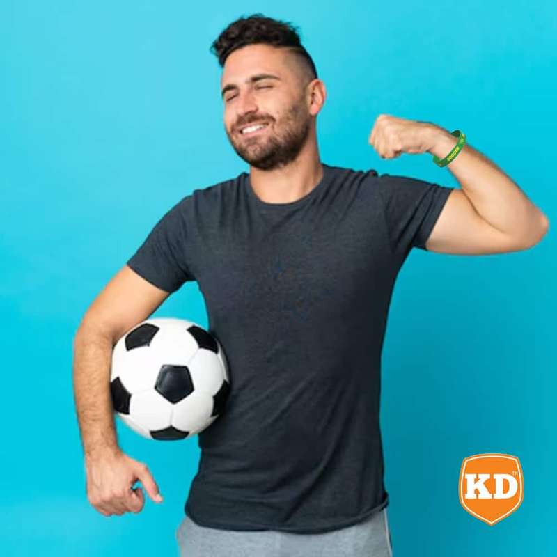 Killer Deals Debossed "Soccer" Silicone Wristband Bracelet- 3 Pack