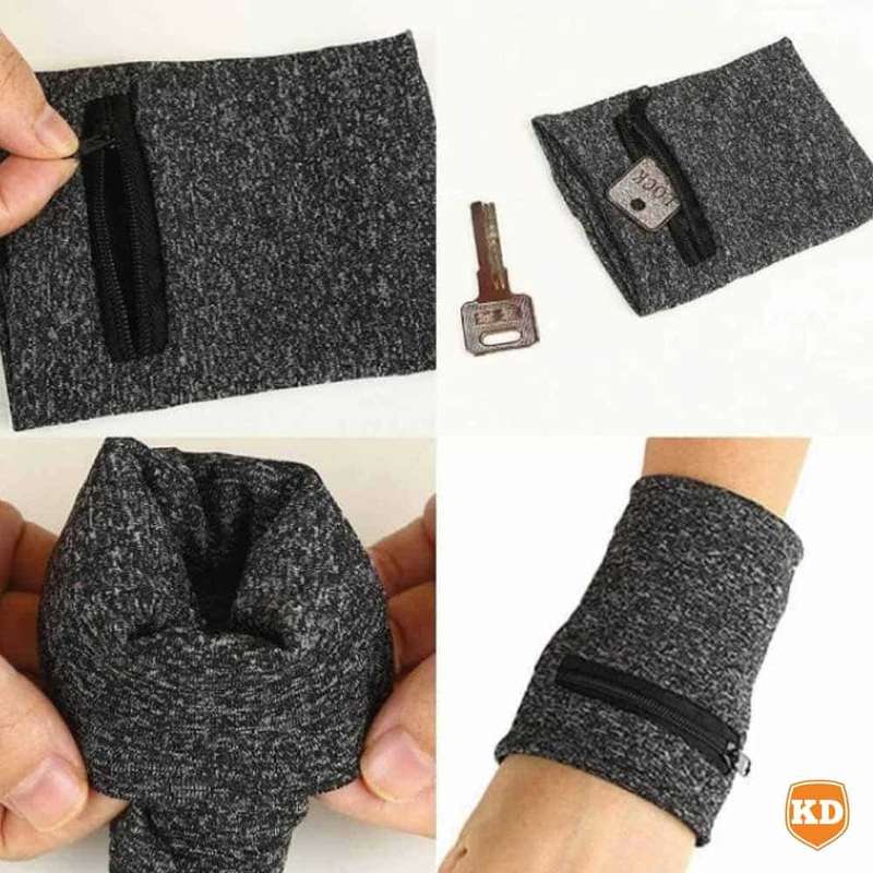 Killer Deals Unisex Outdoor Running Hiking Zipper Bag Wrist Storage Pouch