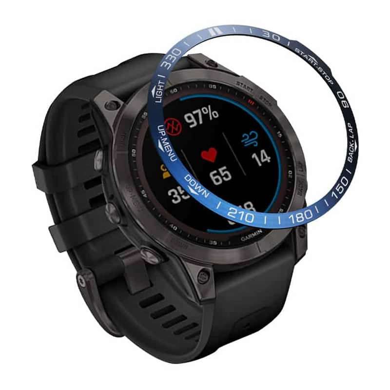 Killer Deals Bezel for Garmin Fenix 7X watch - Blue