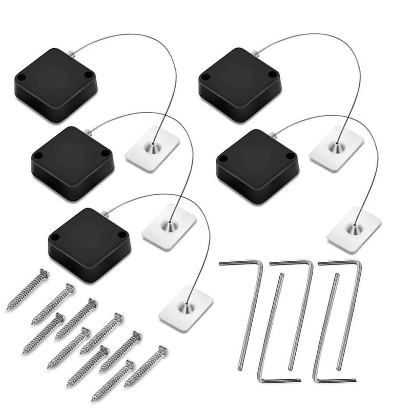 Killer Deals Anti-Theft Retractable Cable Lock for Tablet/Laptop/Smartphone x 5 Combo