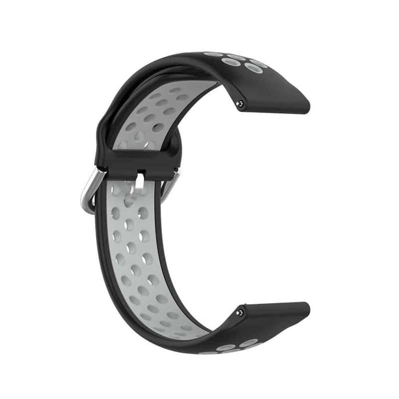 Silicone Band for Xiao mi haylou solar LS05 - Pink+Frost Blue