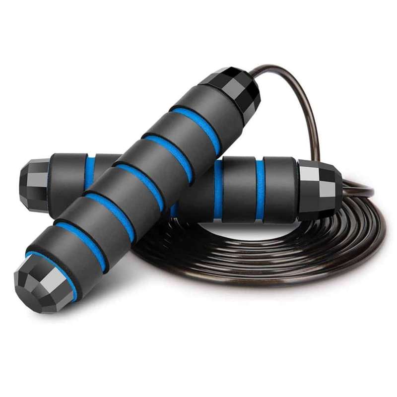 Ball-Bearing/Speed Cable Skipping Rope & Resistance Band Exercise Combo