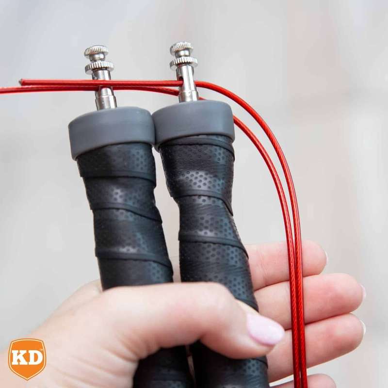 Ball-Bearing/Speed Cable Skipping Rope & Resistance Band Exercise Combo