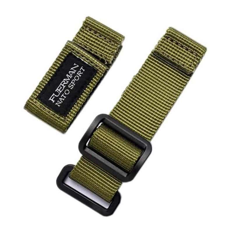 Universal Nylon Replacement Strap 24mm - - Dark Green