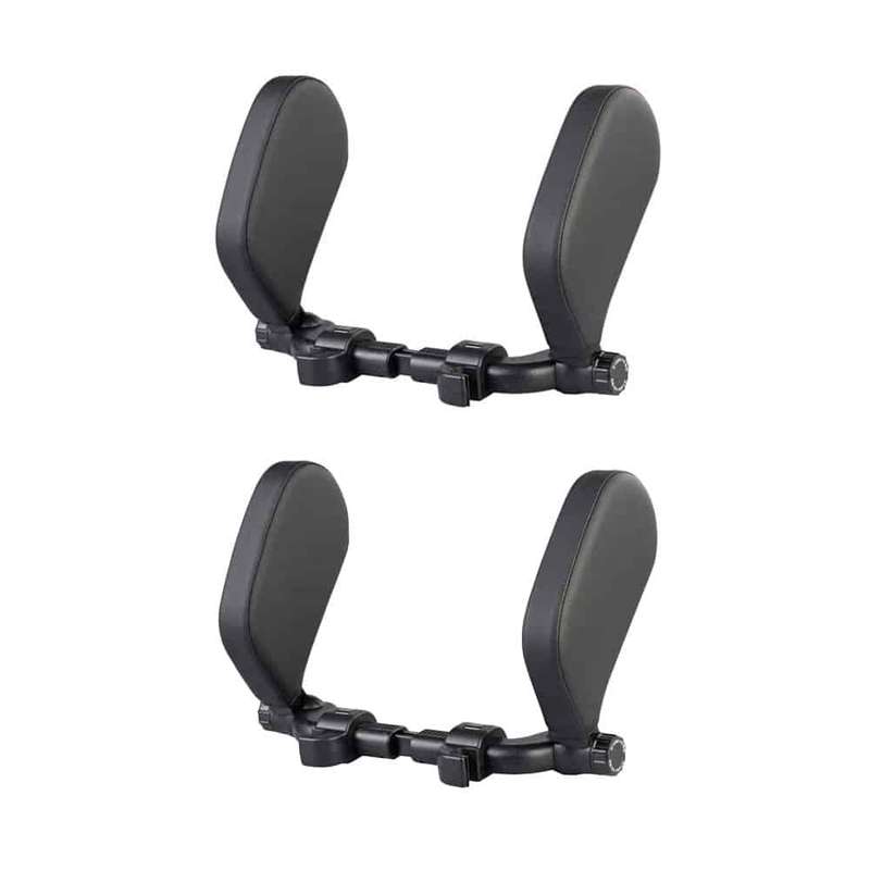 Killer Deals Car Memory Foam PU Leather Side Neck Support Cushion Headrest x2 Combo