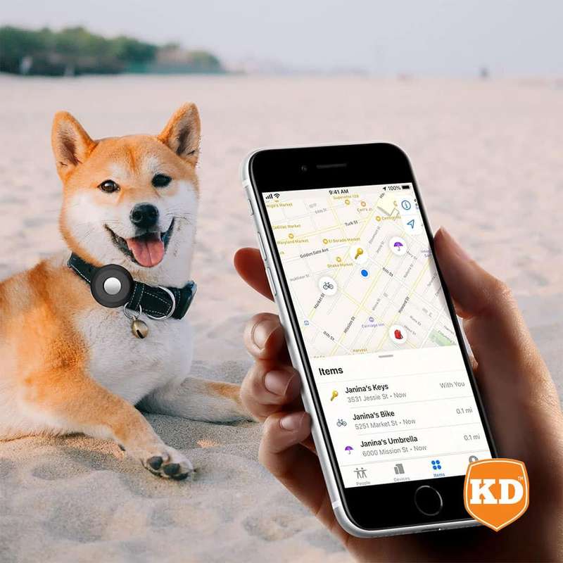 Dog Cat Pet Collar GPS Tracker Silicone Case for Apple Airtag x2 Combo