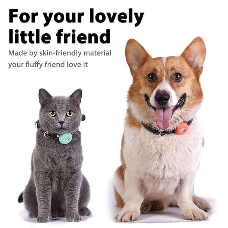 Dog Cat Pet Collar GPS Tracker Silicone Case for Apple Airtag x2 Combo