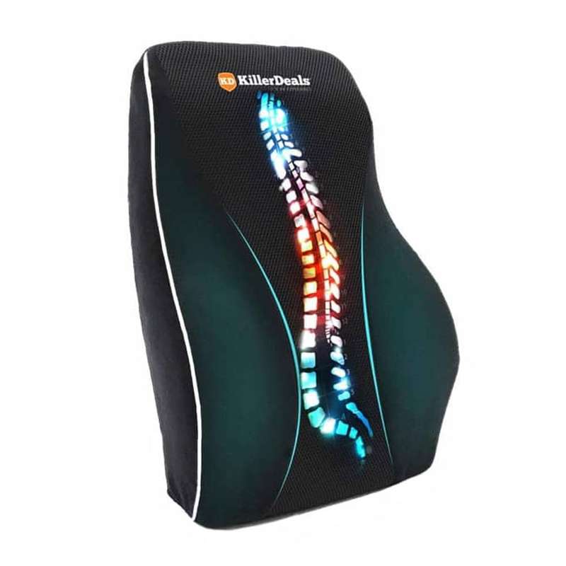 Home Office Chair Car Memory Foam Lumbar Back Support Cushion