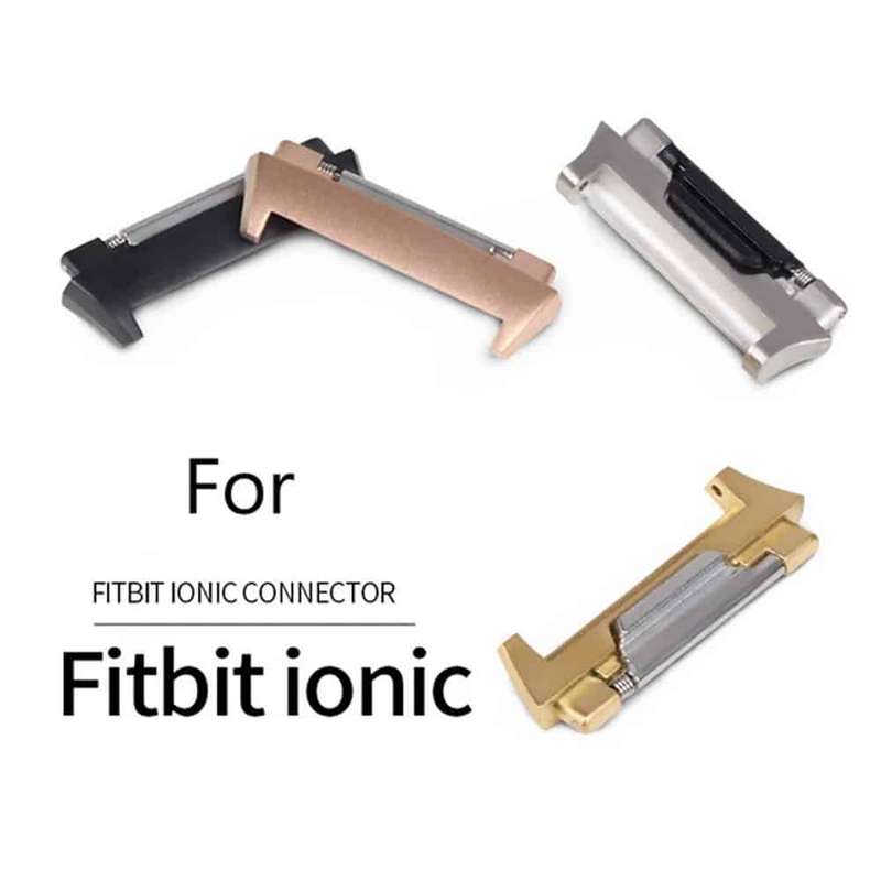 Killer Deals Fitbit Ionic strap stainless-steel adapter connectors - Gold