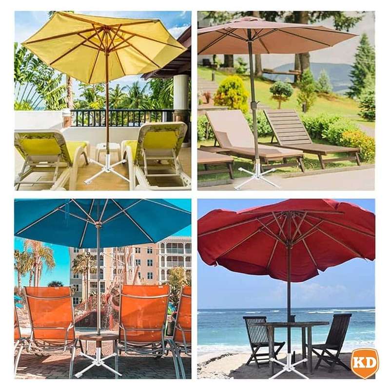 Adjustable Portable Beach Umbrella Stand Foldable Base Holder