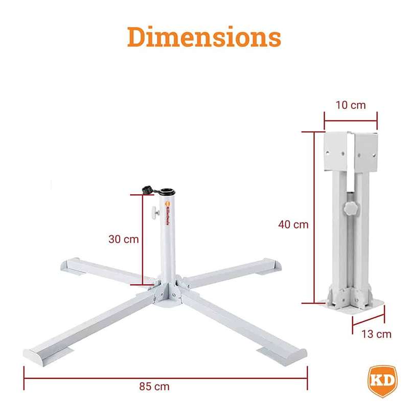 Adjustable Portable Beach Umbrella Stand Foldable Base Holder