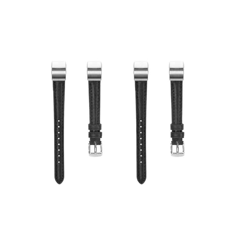 Fitbit Alta replacement leather strap - Black x2 Combo