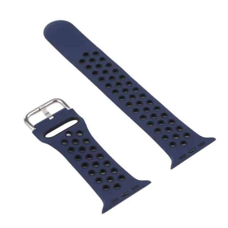 Killer Deals Silicone Strap for 38/40/41mm Apple Watch-Navy Blue & Black