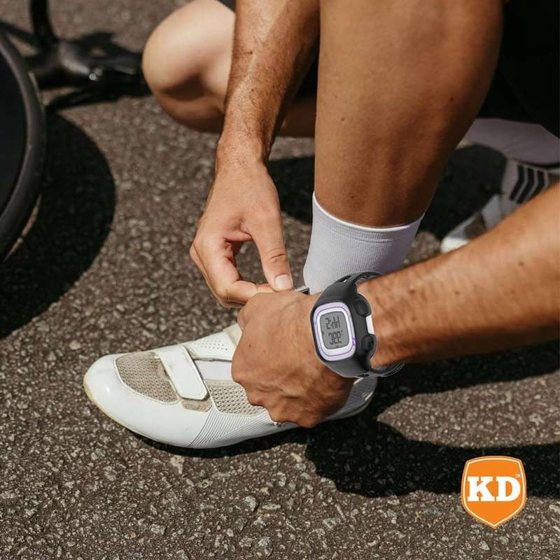 Killer Deals Silicone Case & Silicone Strap for Garmin Forerunner 10/ 15- Black- M/L