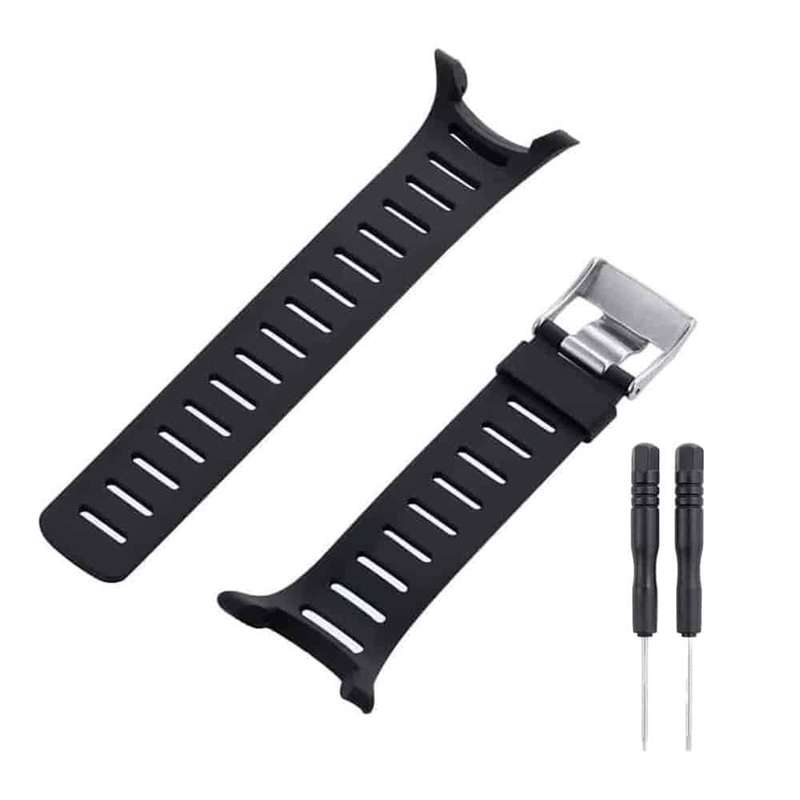 Killer Deals 34mm Silicone Strap for Suunto T1/T1C/T3/T3C/T3D/T4C/T4D- Black