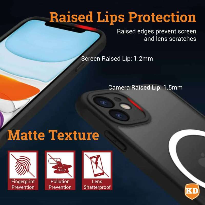 Killer Deals Black MagSafe Magnetic Case Back Cover for iPhone 11
