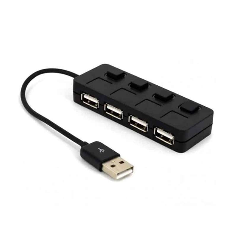 Killer Deals High Speed USB 2.0 4-Port USB Expansion Hub + Light Switches x2 Combo