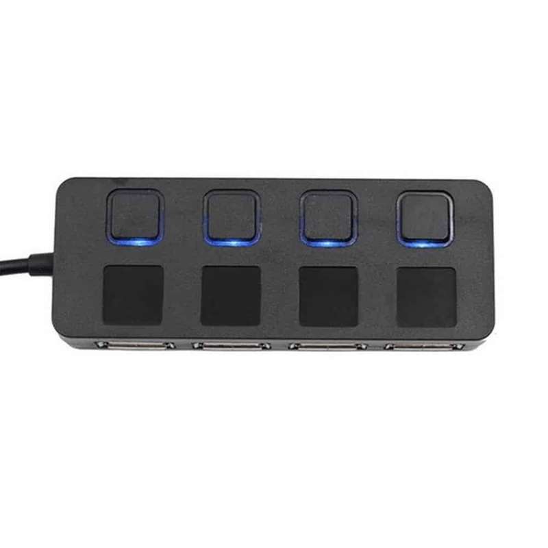 Killer Deals High Speed USB 2.0 4-Port USB Expansion Hub + Light Switches x2 Combo