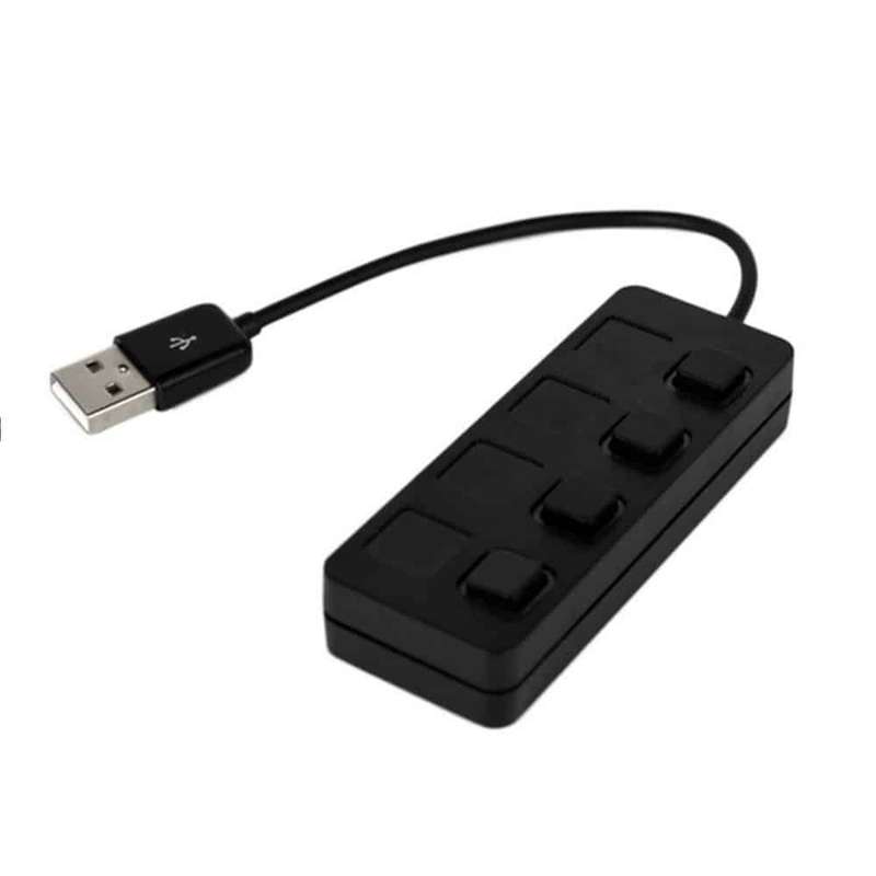 Killer Deals High Speed USB 2.0 4-Port USB Expansion Hub + Light Switches x2 Combo