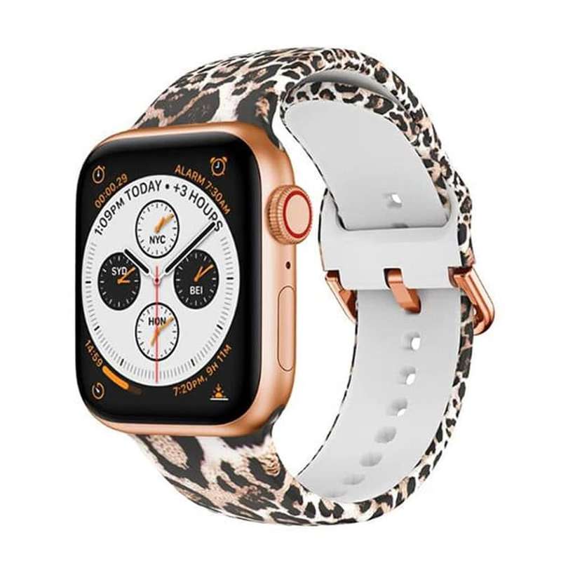 Killer Deals Leopard Animal Print Silicone Strap for 38/40/41mm Apple Watch