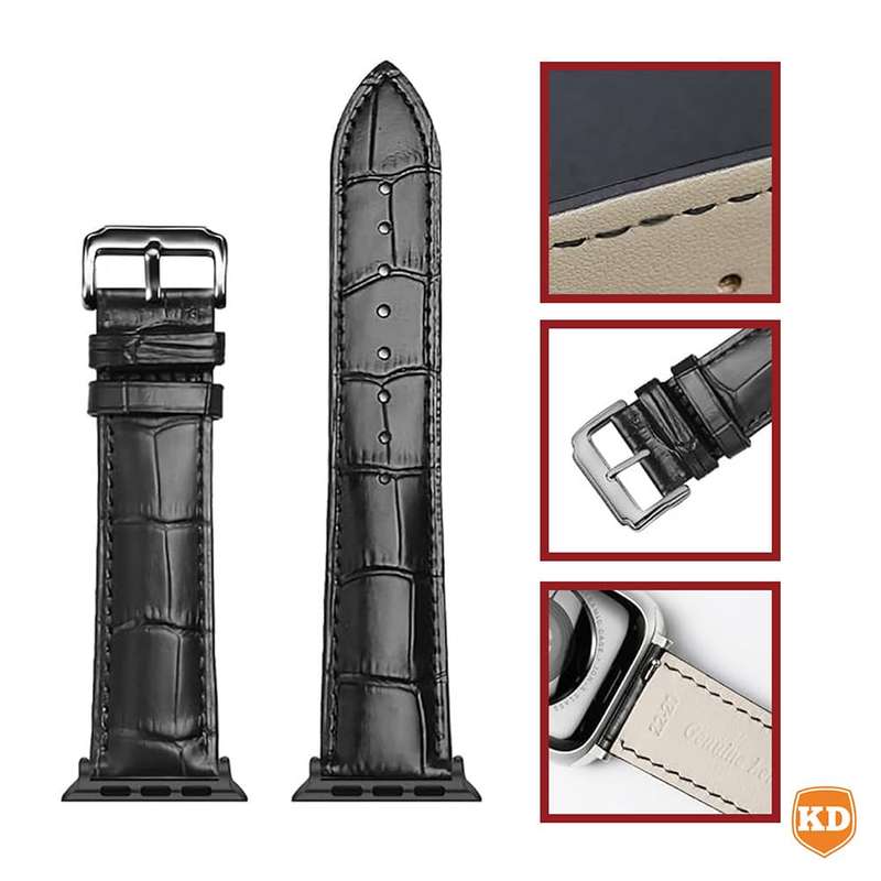 Stylish Leather Strap for Apple iWatch 38/40/41mm - Brown