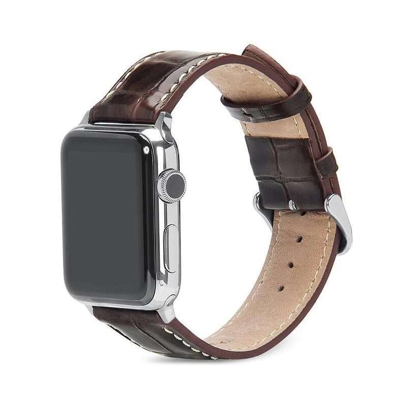 Stylish Leather Strap for Apple iWatch 38/40/41mm - Brown
