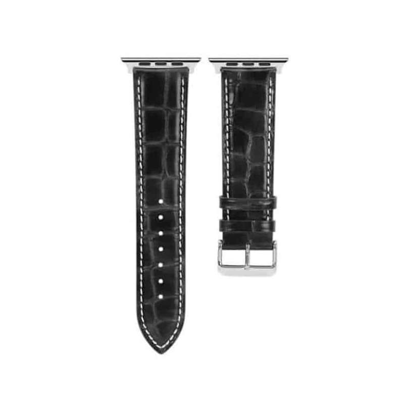 Stylish Leather Strap for Apple iWatch 38/40/41mm - Black