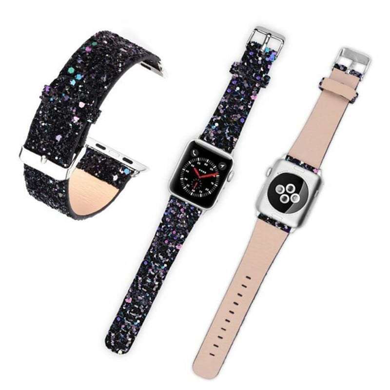Silicone Strap for 38/40/41mm Apple Watch- Black