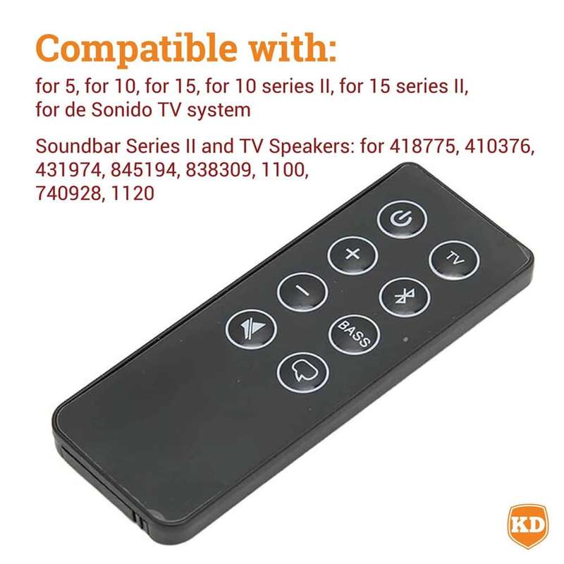 Replacement Remote Control for Bose Solo TV Speaker & Soundbar