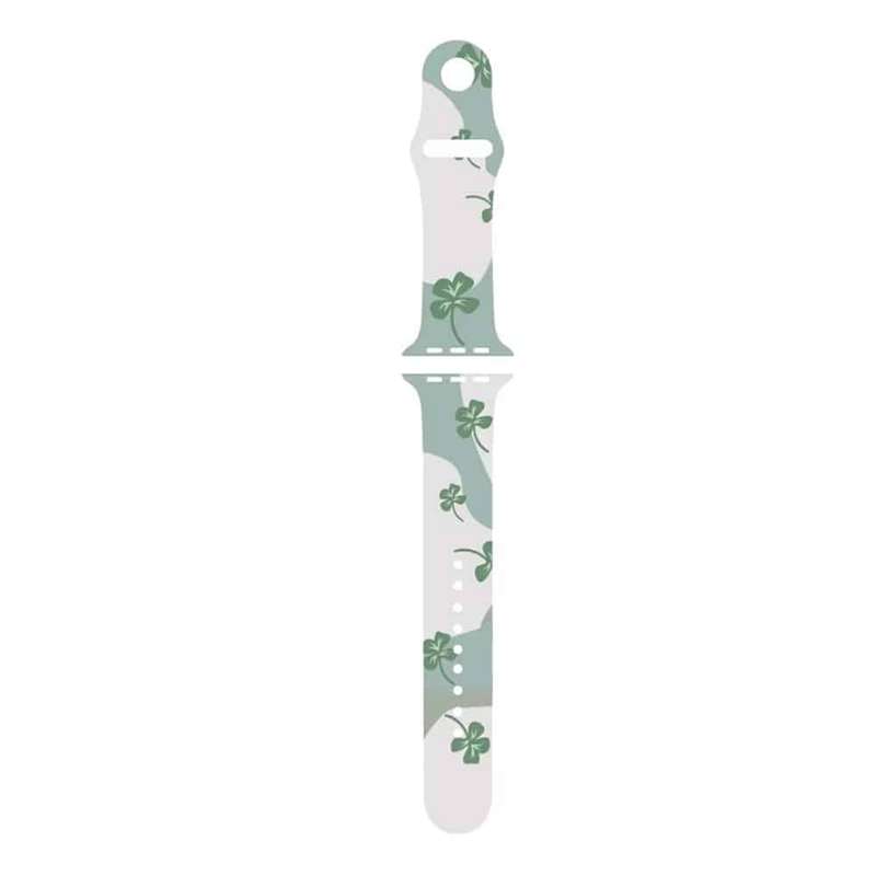 Silicone Strap for Apple Watch 38/40/41mm - Four Leaf Clover