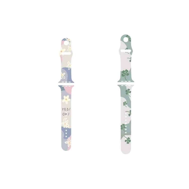 Silicone Strap for Apple Watch 38/40/41mm - Four Leaf Clover