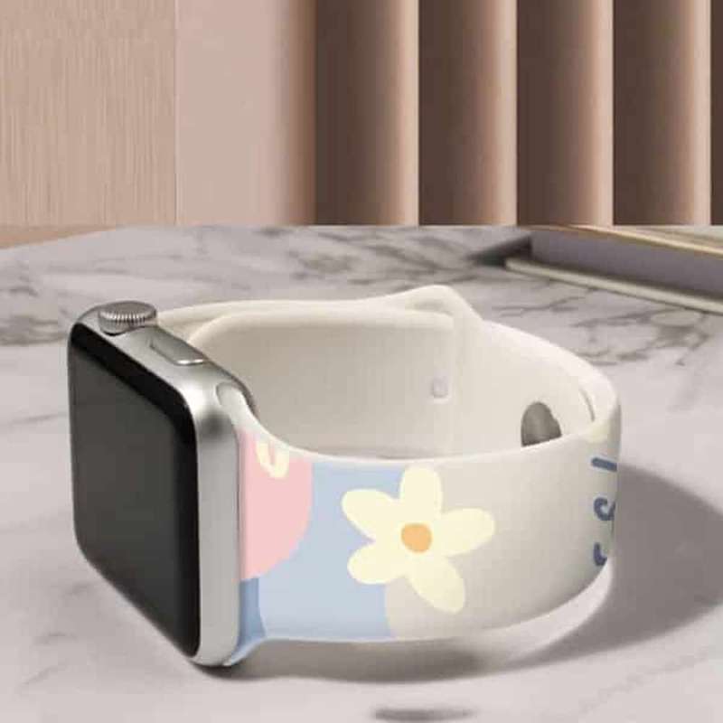 Silicone Strap for Apple Watch 38/40/41mm - Four Leaf Clover