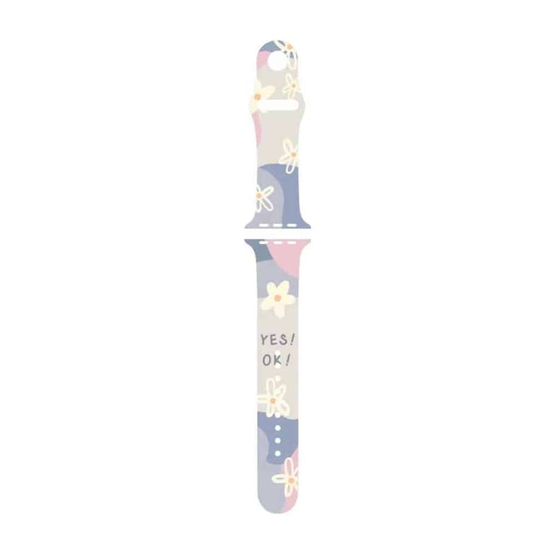 Silicone Strap for Apple Watch 38/40/41mm - Daisy