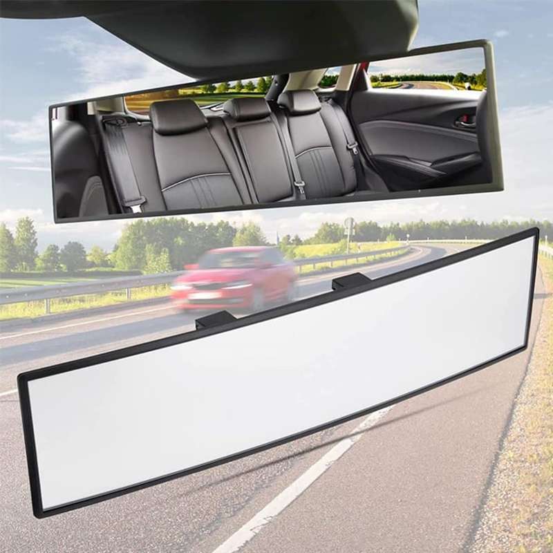 Killer Deals 30cm Universal Replacement Curve Panoramic Car Rearview Mirror