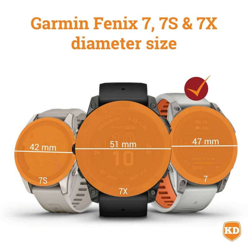 Killer Deals Bezel for Garmin Fenix 7 watch - Blue
