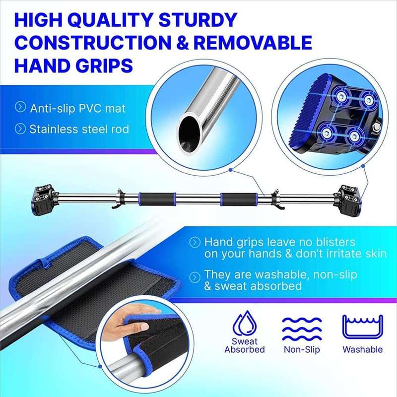 Killer Deals Doorway Pull-Up Bar Upper Body Chin Up Workout Fitness Gym