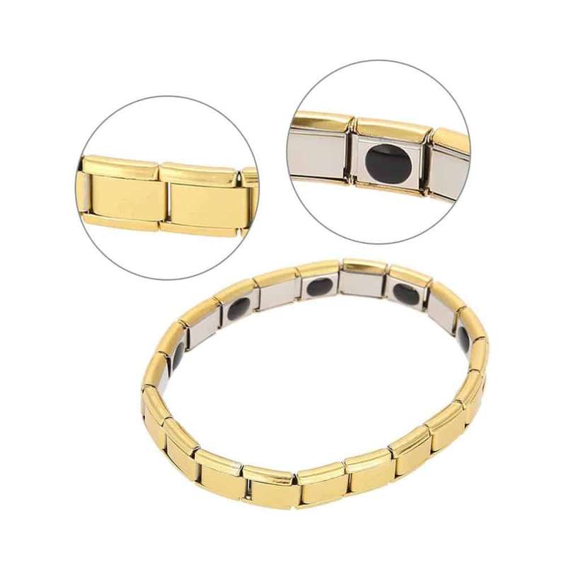 Killer Deals Magnetic Therapy Titanium Stainless Steel Bracelet- Gold