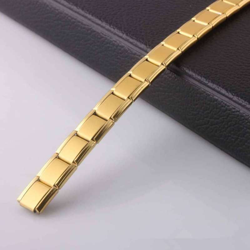 Killer Deals Magnetic Therapy Titanium Stainless Steel Bracelet- Gold