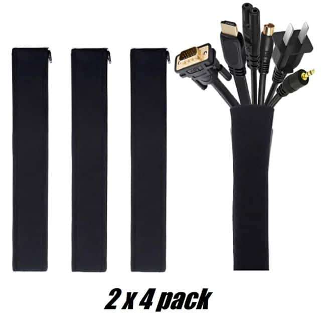 Killer Deals Home Office Electronic Cable Management Sleeve Organiser 8 Set
